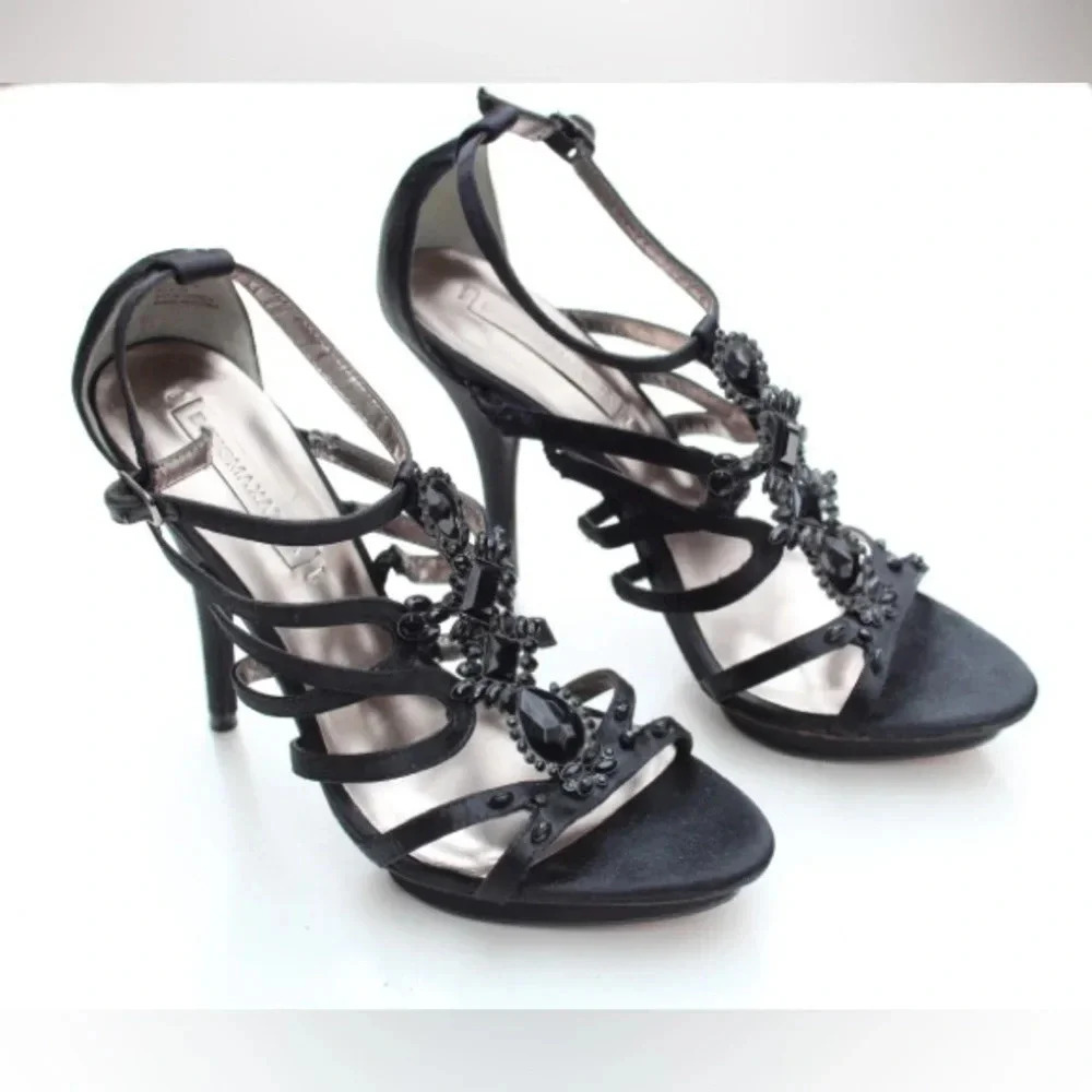 BCBGMAXAZRIA jeweled heels